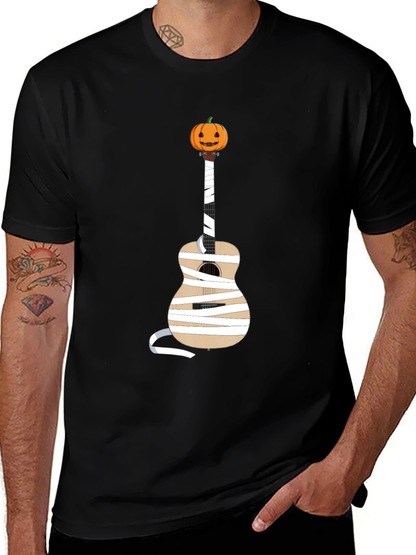 Halloween Mummy Guitar T-Shirt