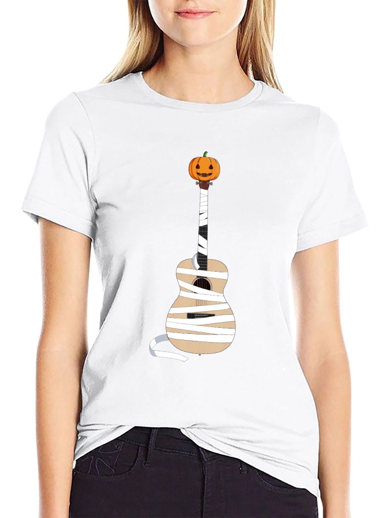 Halloween Mummy Guitar T-Shirt