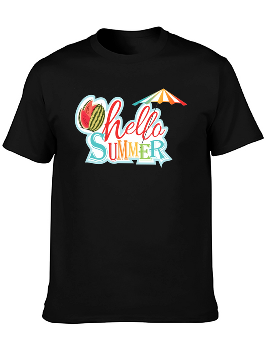 Hello Summer Graphic Tee - Black