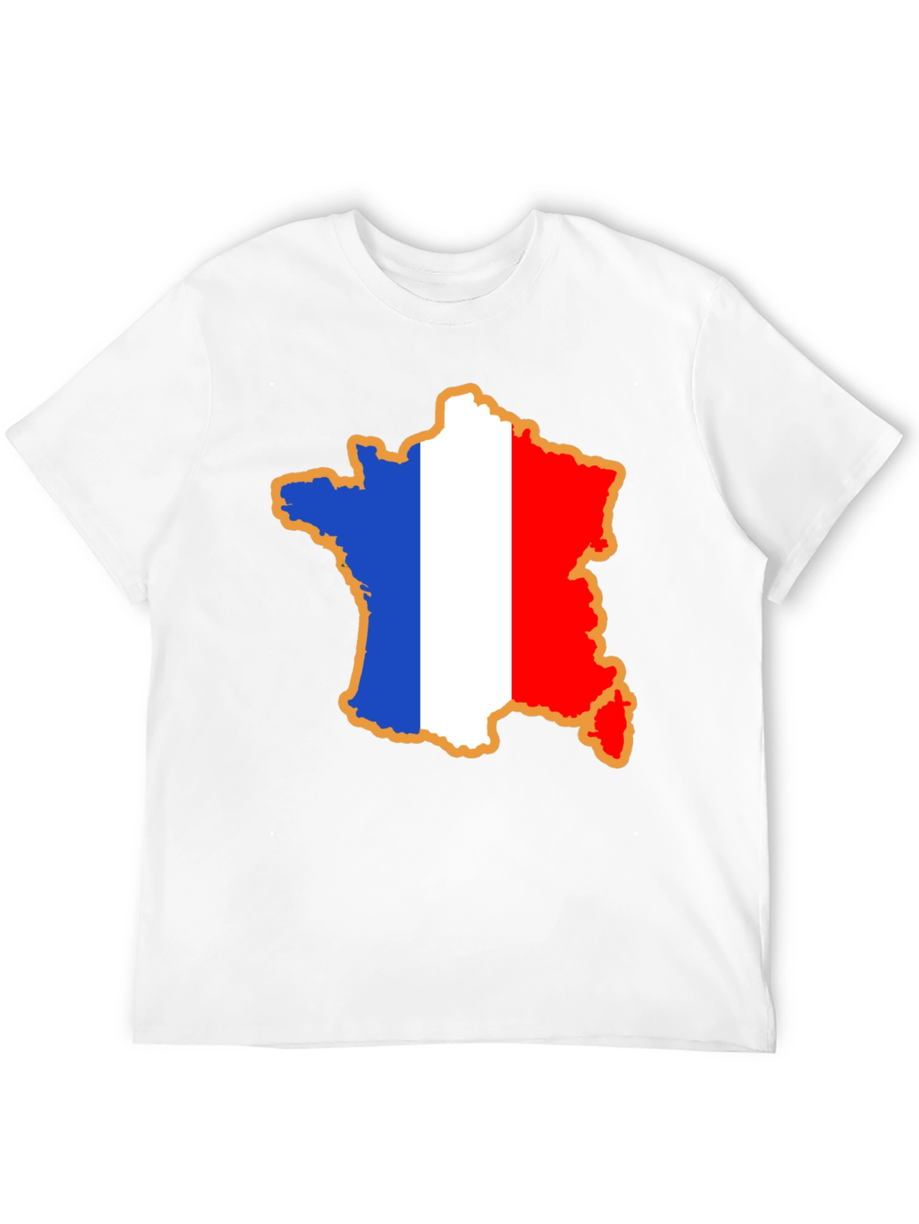 France Flag Map T-Shirt