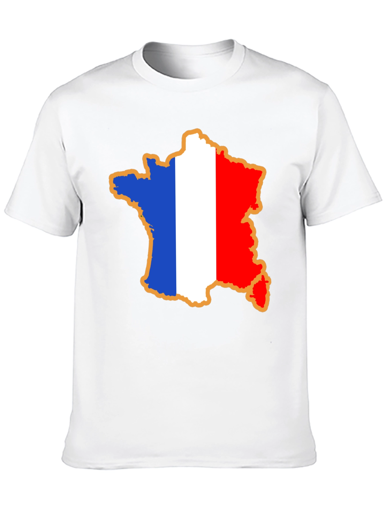 France Flag Map T-Shirt