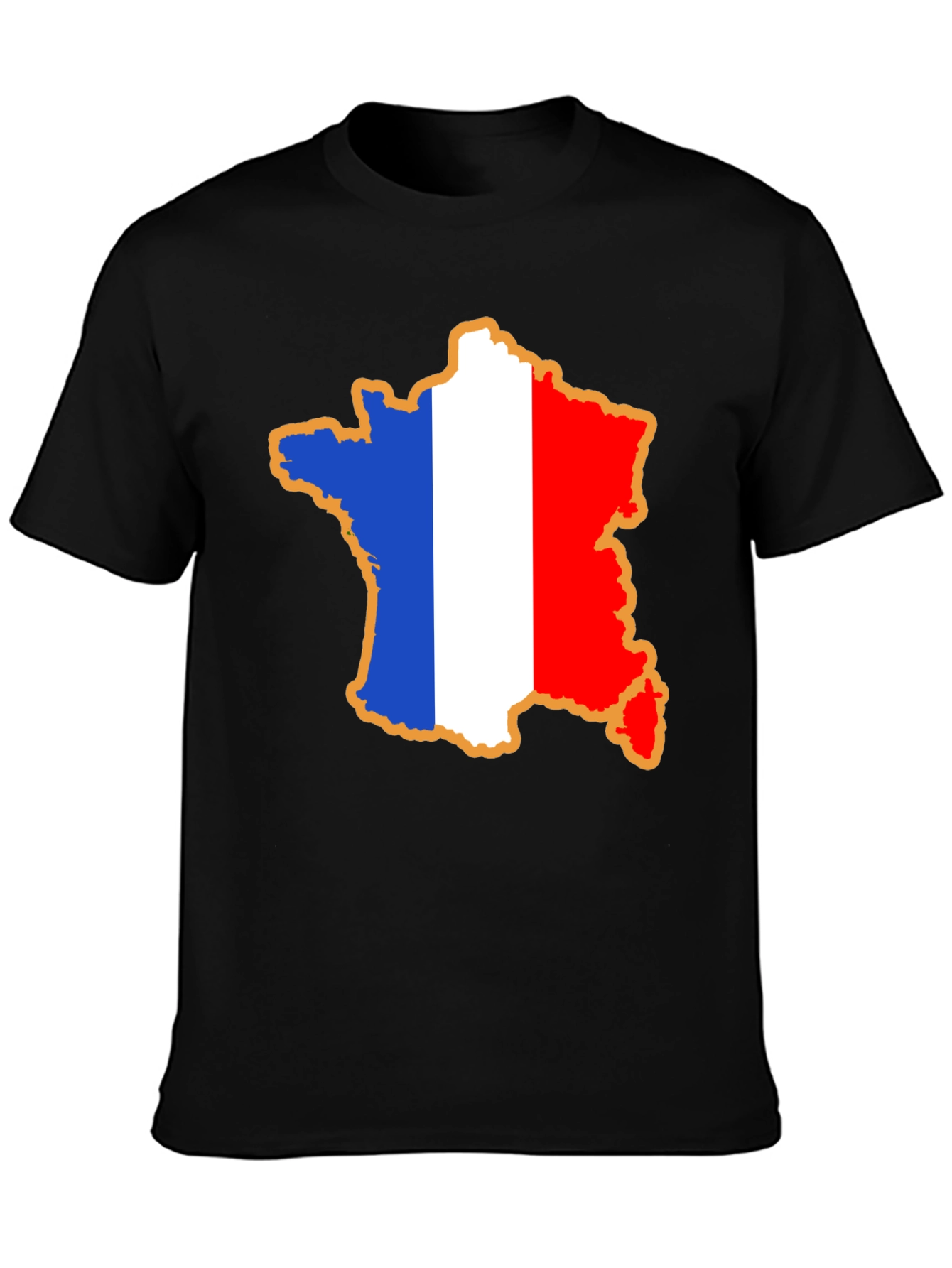 France Flag Map T-Shirt