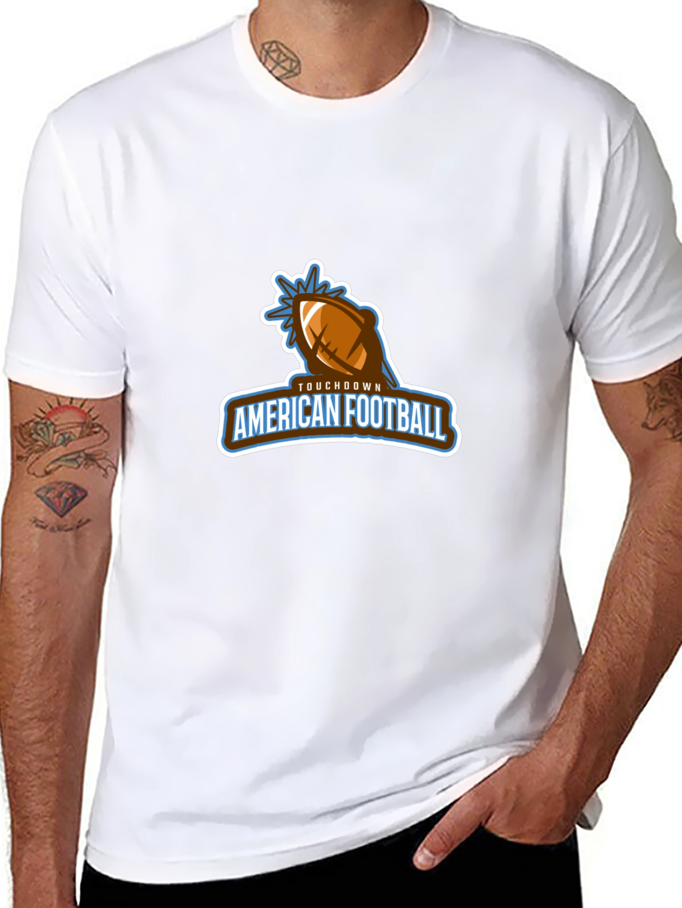 American Football Touchdown Graphic T-Shirt