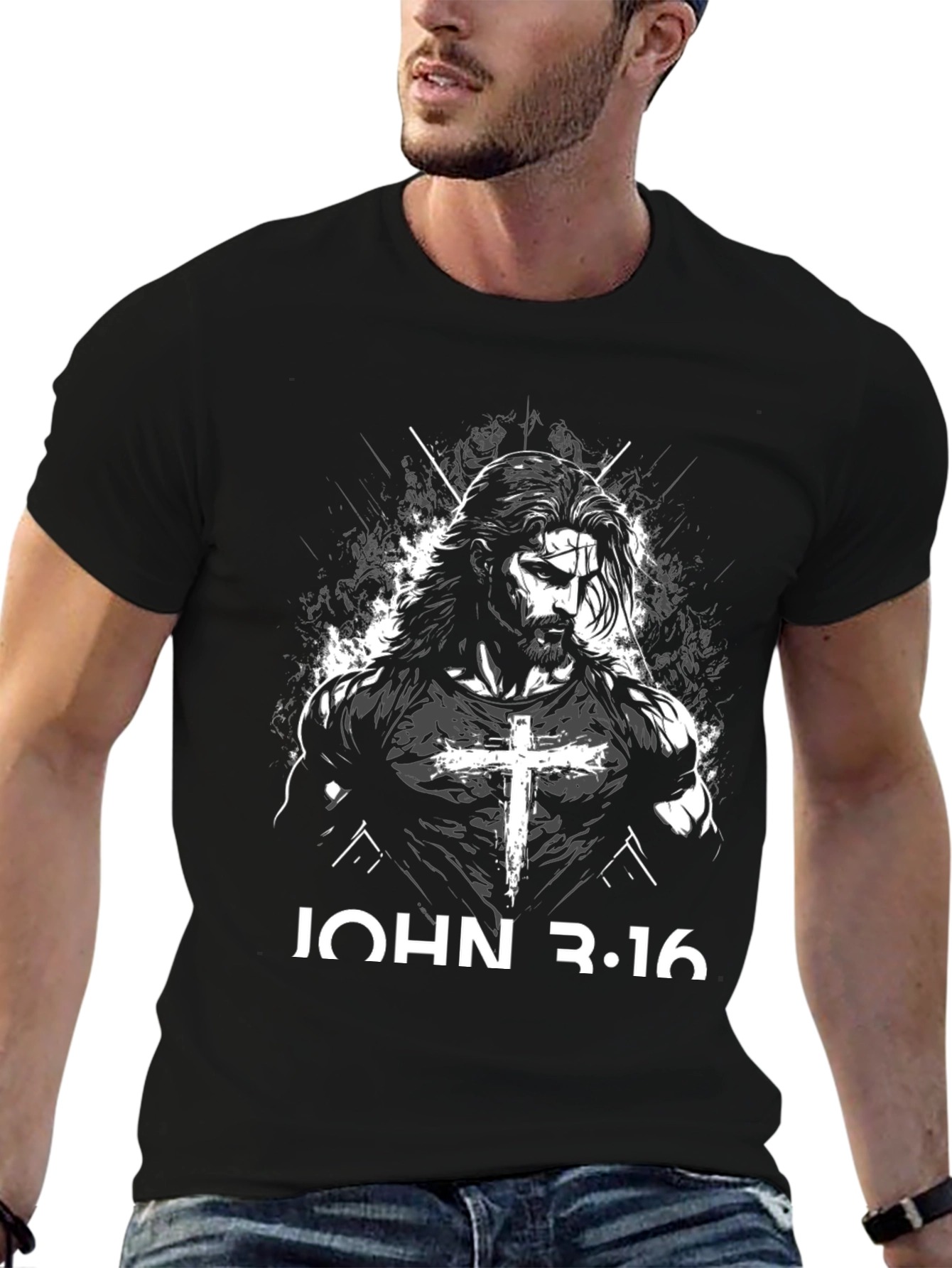 John 3:16 Christian Graphic T-Shirt