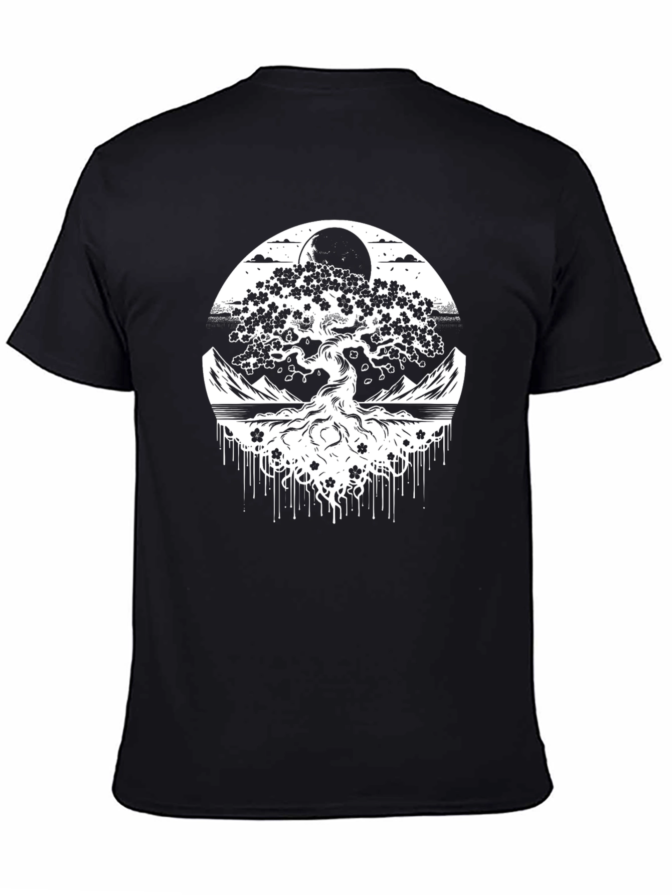 Bonsai Tree Black T-Shirt