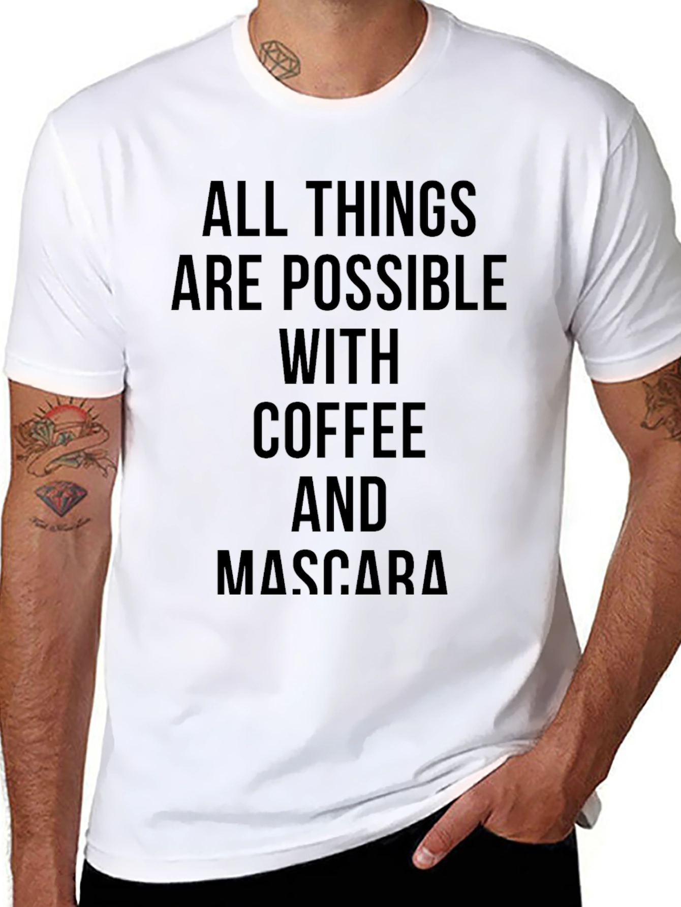 Coffee & Mascara T-Shirt - All Things Possible