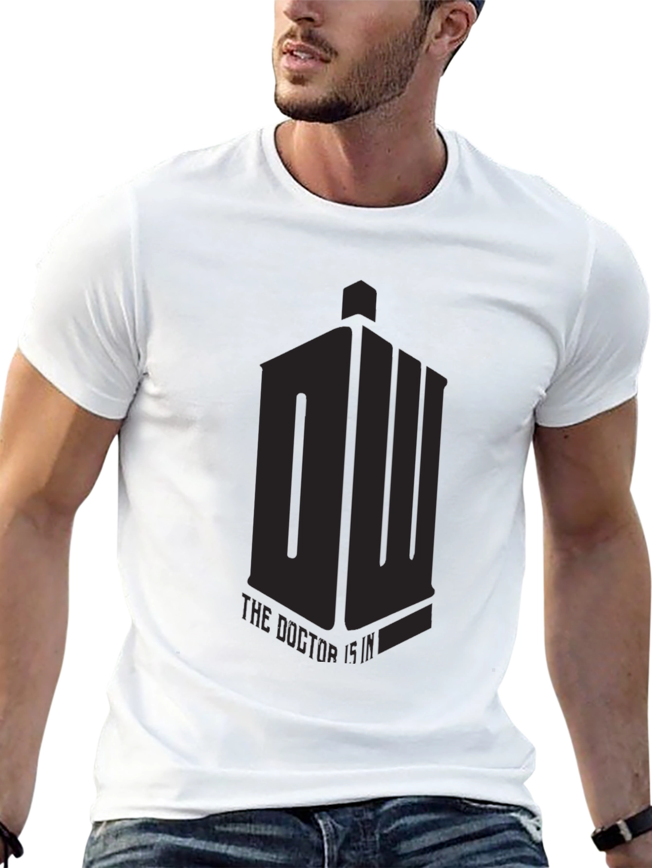 Mens Black Doctor Who T-Shirt