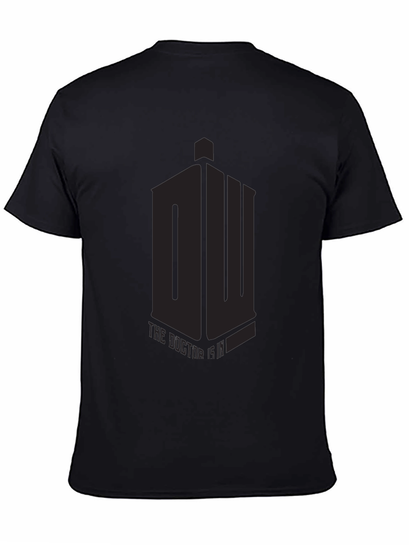 Mens Black Doctor Who T-Shirt