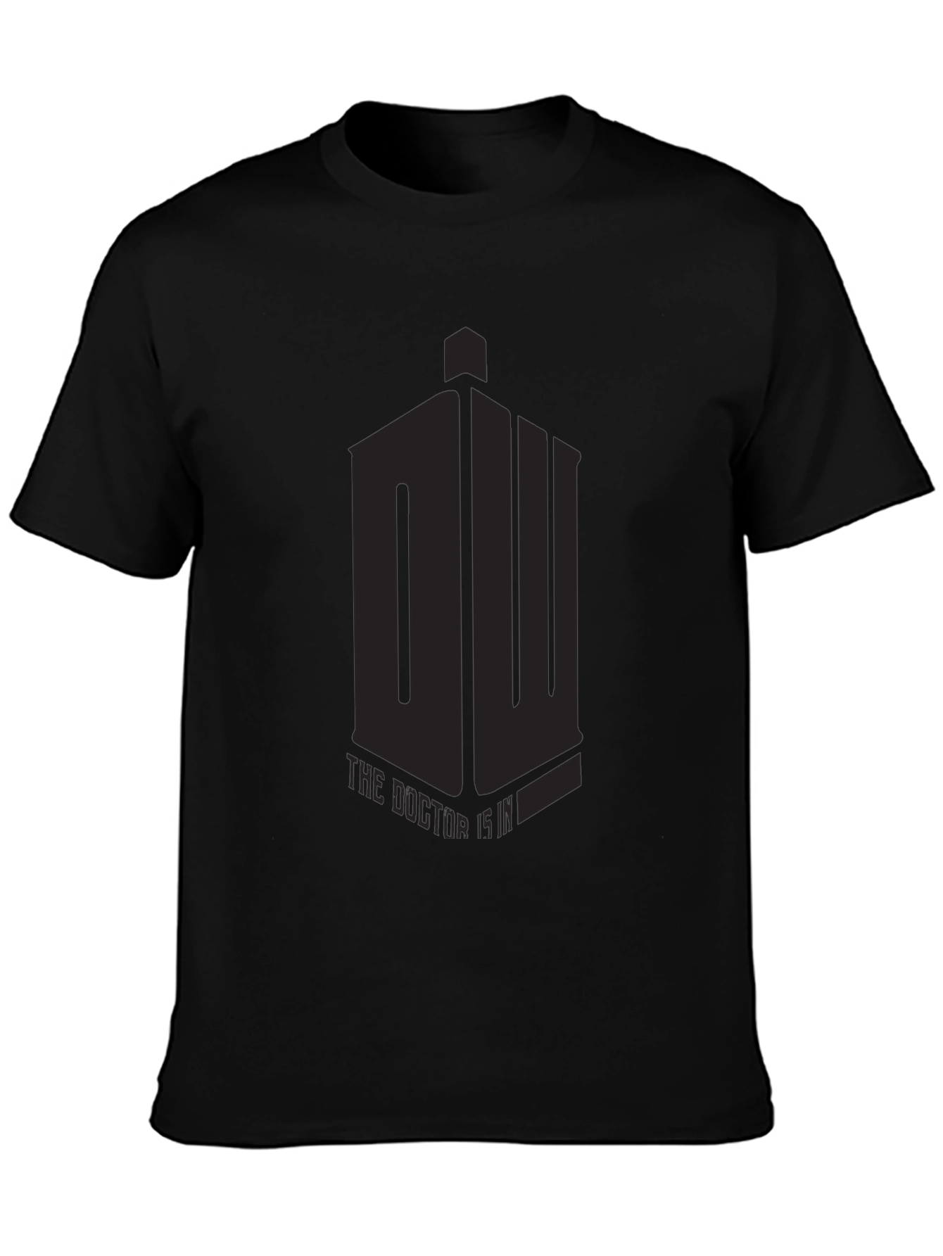 Mens Black Doctor Who T-Shirt