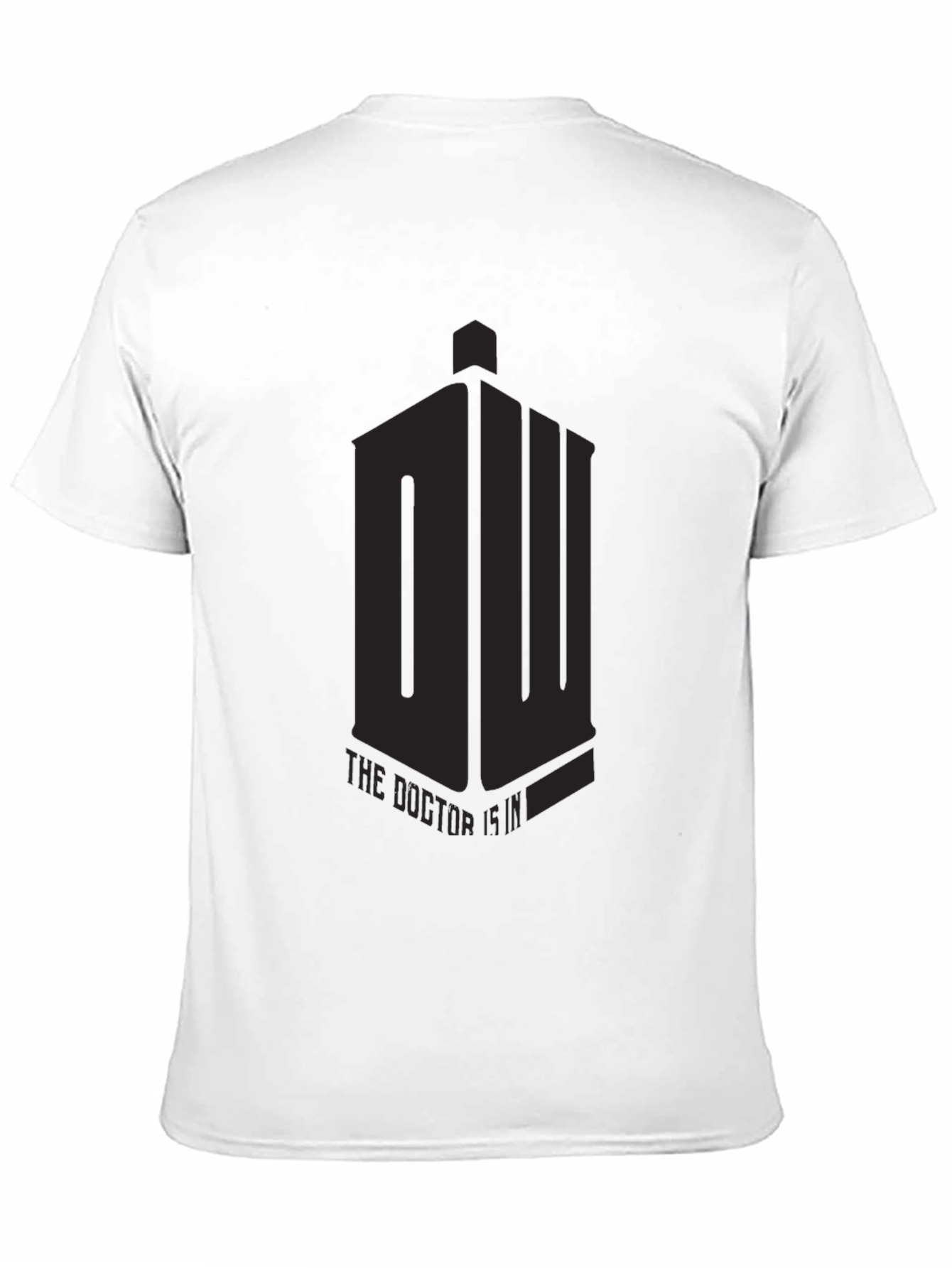 Mens Black Doctor Who T-Shirt