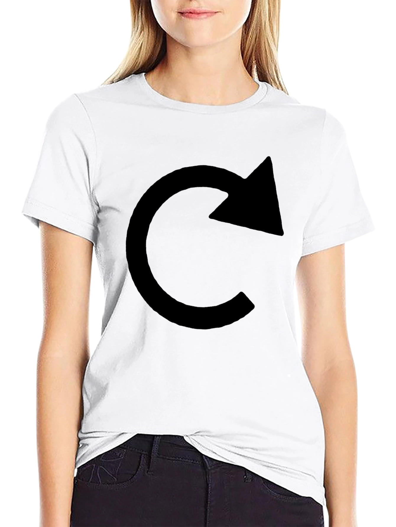 Black Arrow Circle Graphic Tee