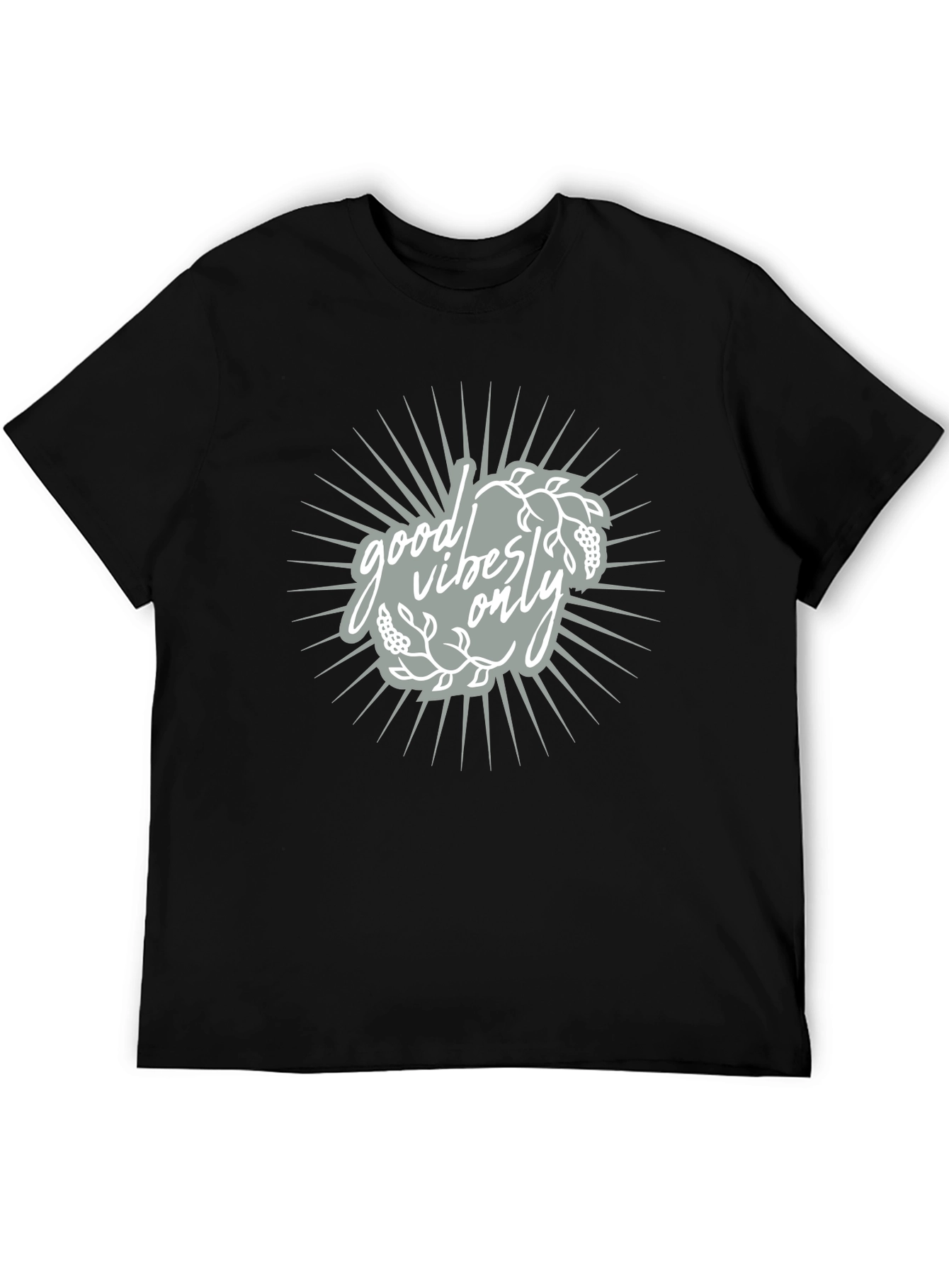 Good Vibes Only Black Graphic Tee