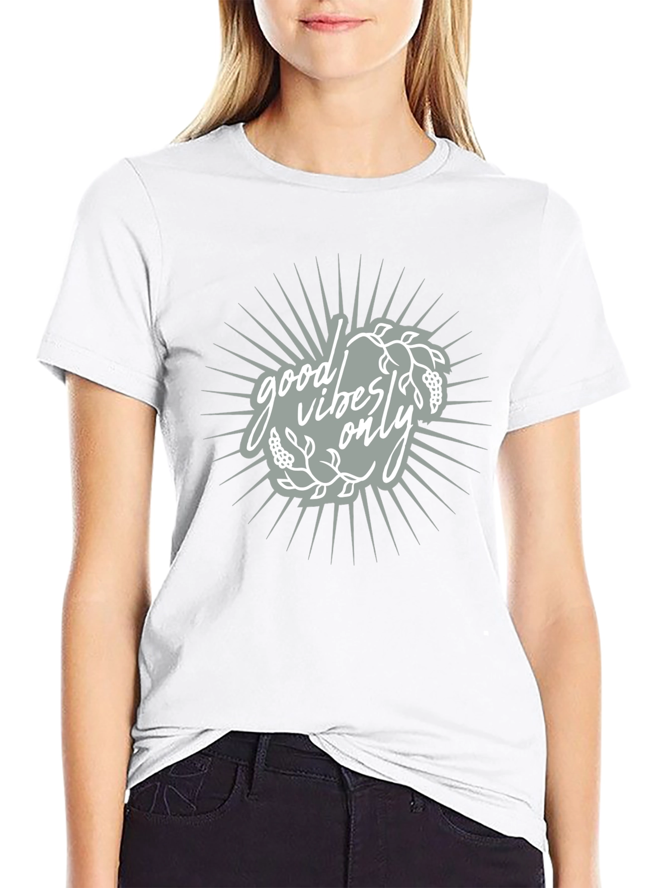 Good Vibes Only Black Graphic Tee