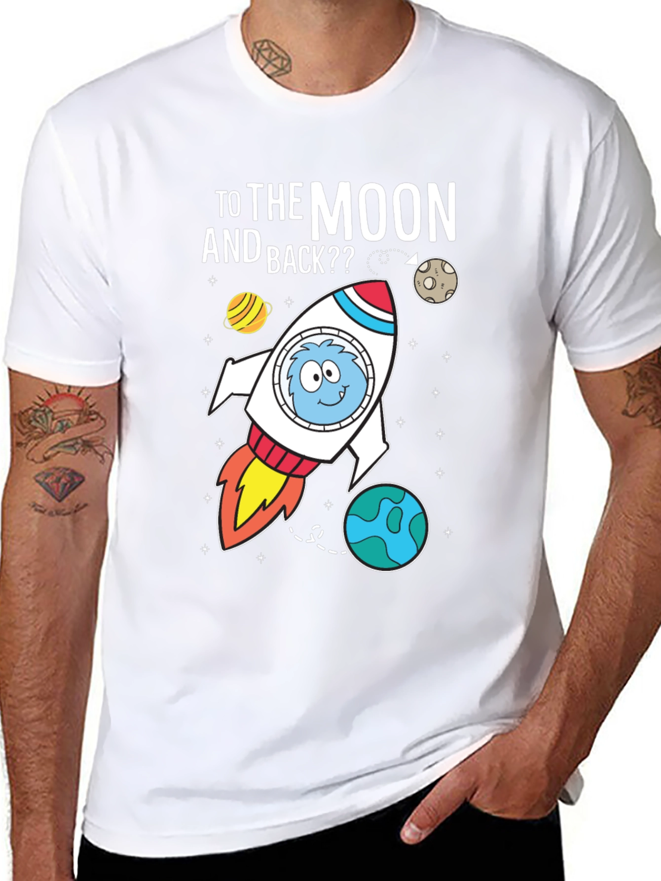 To The Moon and Back Graphic T-Shirt