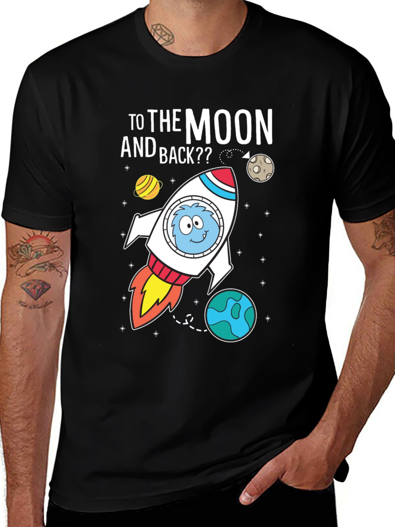 To The Moon and Back Graphic T-Shirt