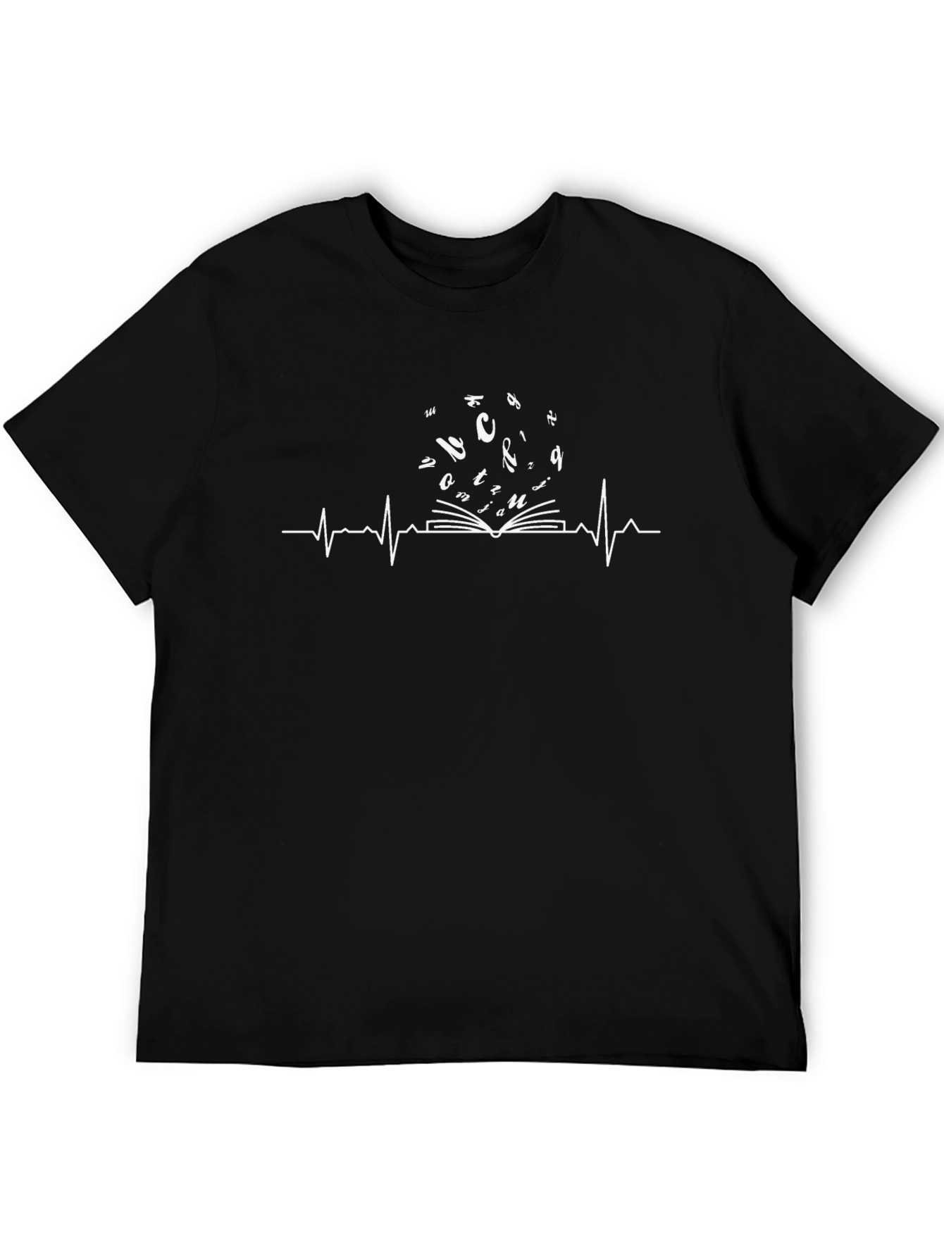 Book Lover Heartbeat T-Shirt - Readers Pulse