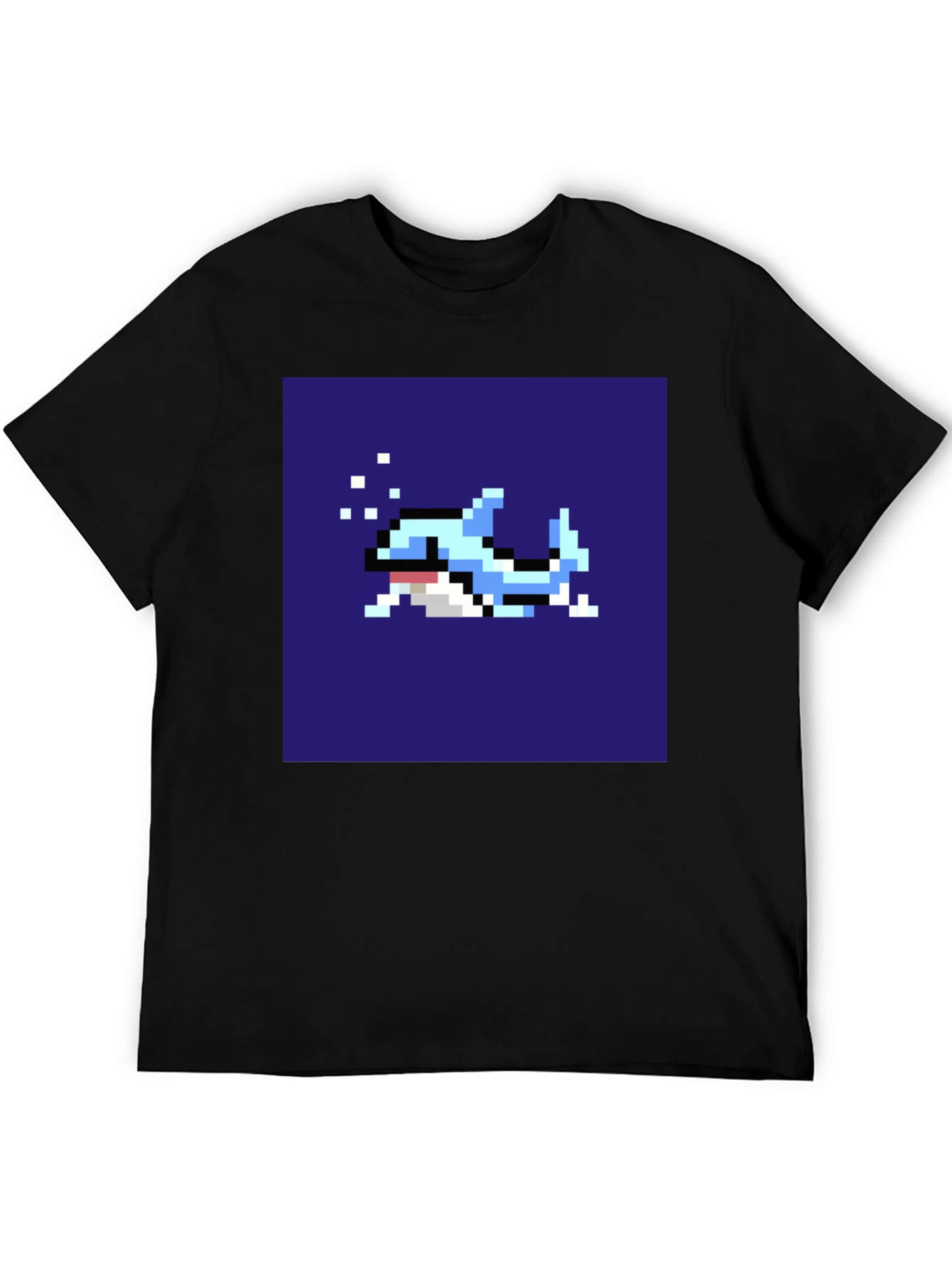 Pixel Art Shark T-Shirt - Retro Gaming Tee