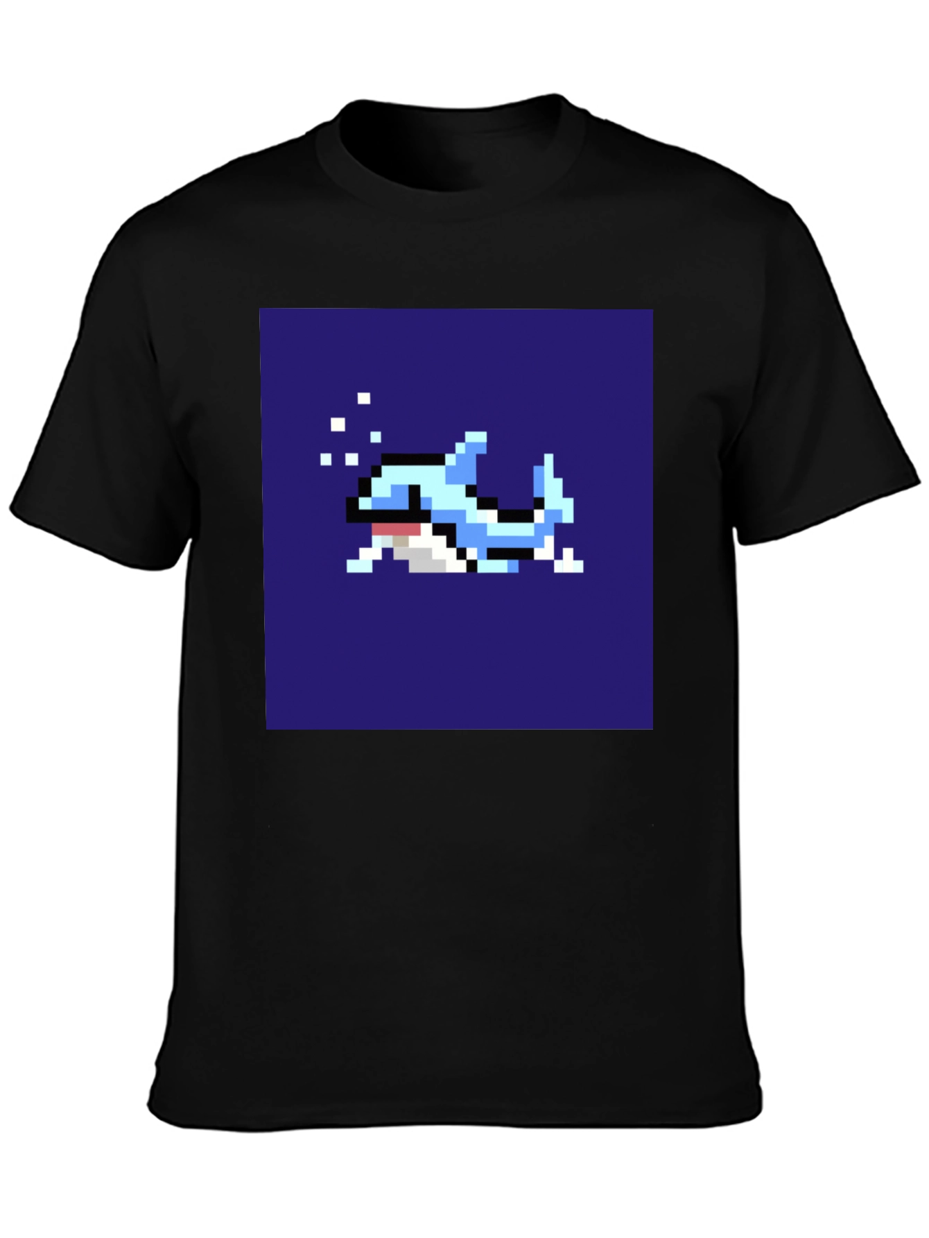 Pixel Art Shark T-Shirt - Retro Gaming Tee