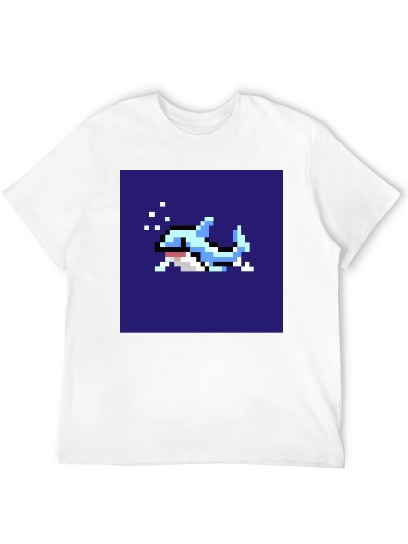 Pixel Art Shark T-Shirt - Retro Gaming Tee