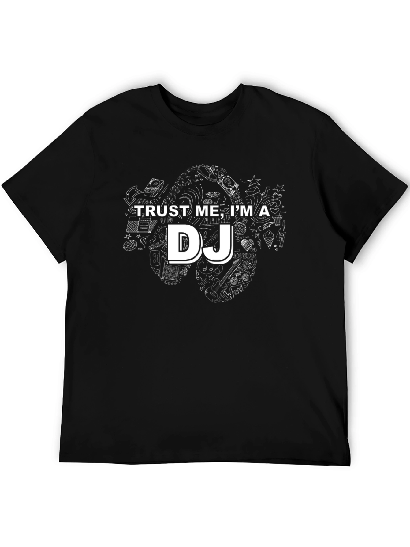 Trust Me Im a DJ Black Graphic Tee