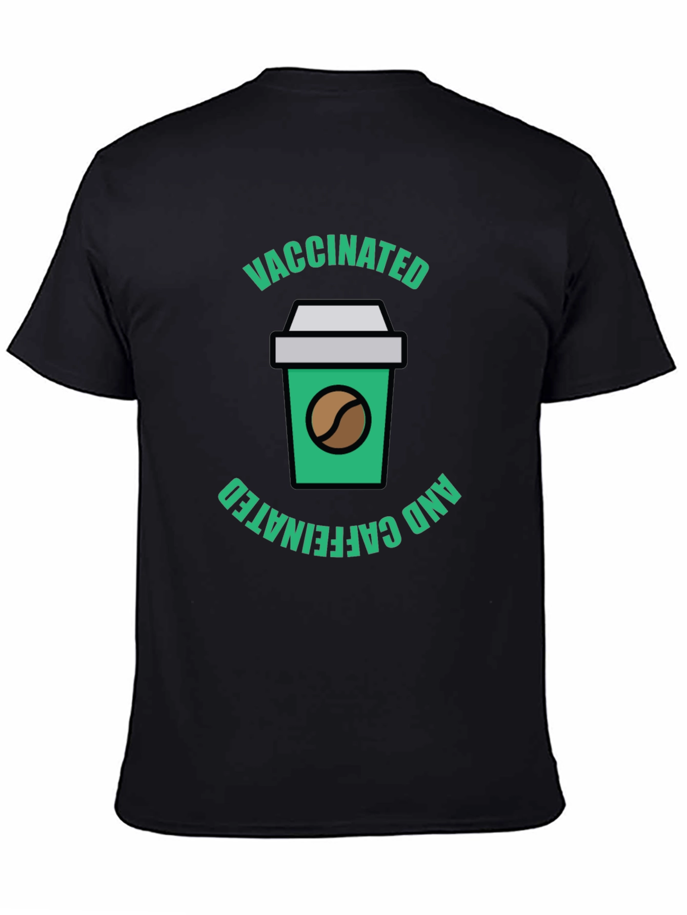 Vaccinated and Caffeinated Graphic Tee