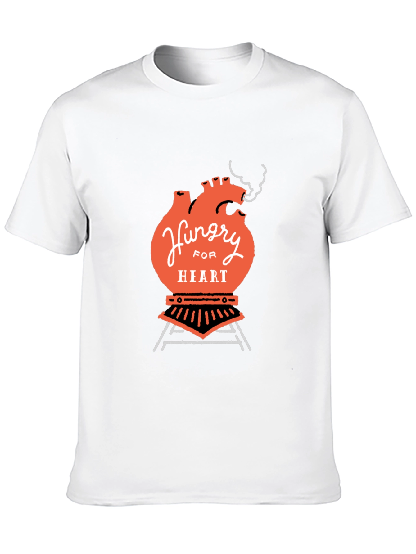 Hungry for Heart Black T-Shirt Graphic Tee