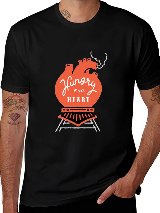 Hungry for Heart Black T-Shirt Graphic Tee