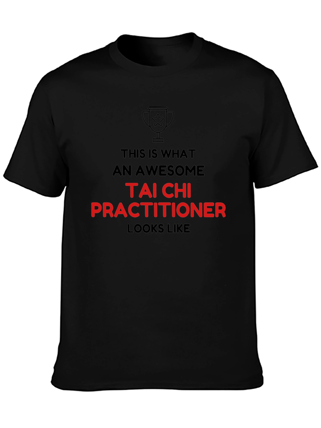 Awesome Tai Chi Practitioner Graphic Tee - Black