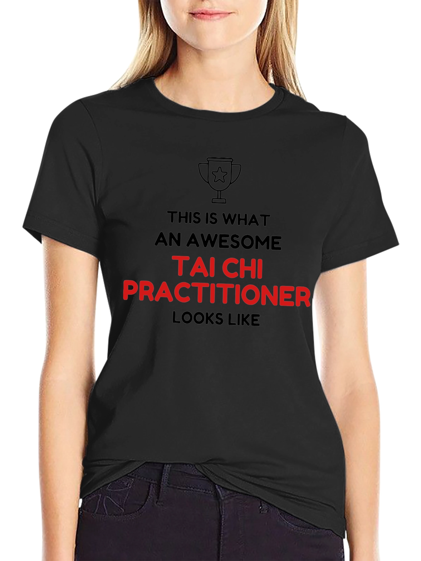 Awesome Tai Chi Practitioner Graphic Tee - Black