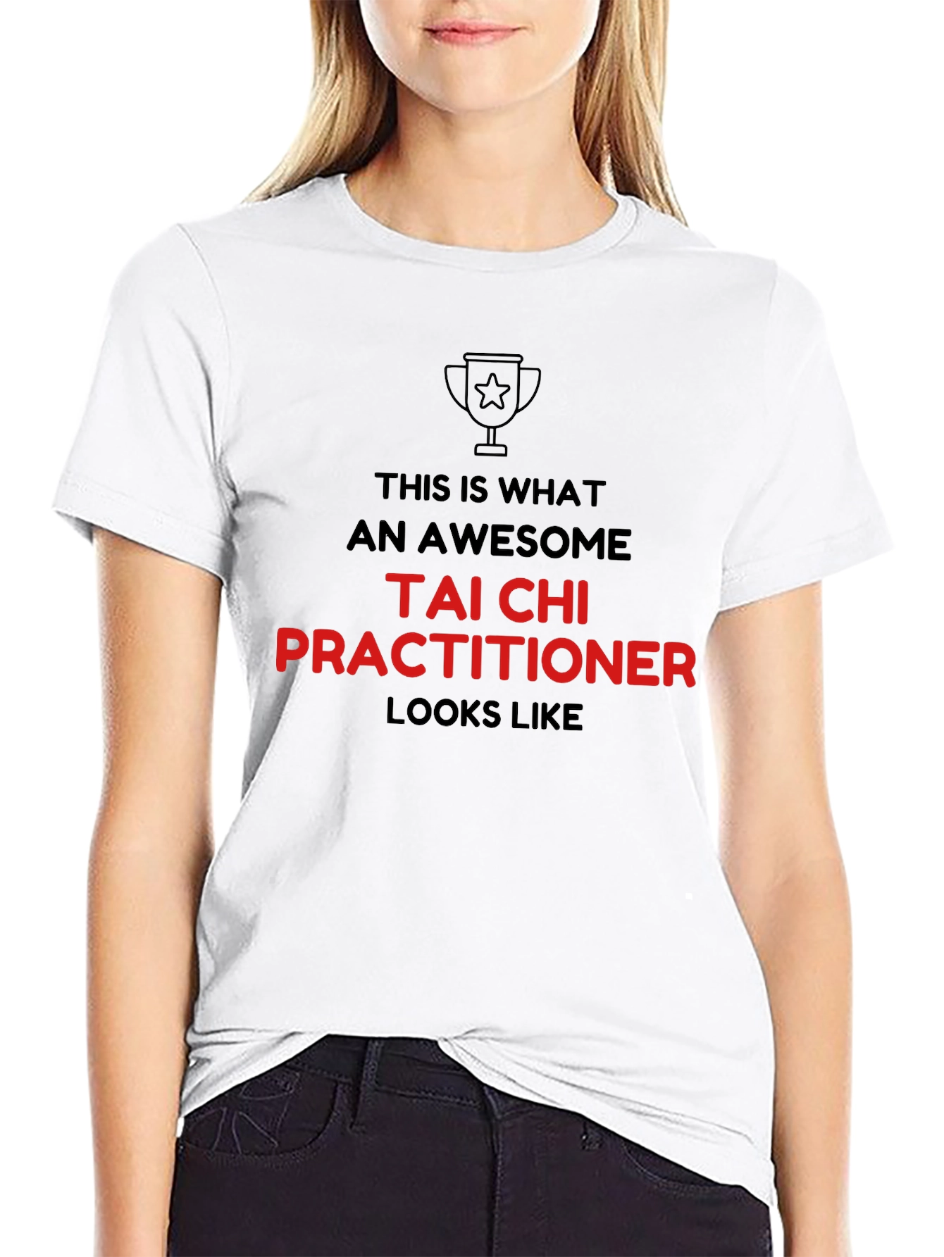 Awesome Tai Chi Practitioner Graphic Tee - Black