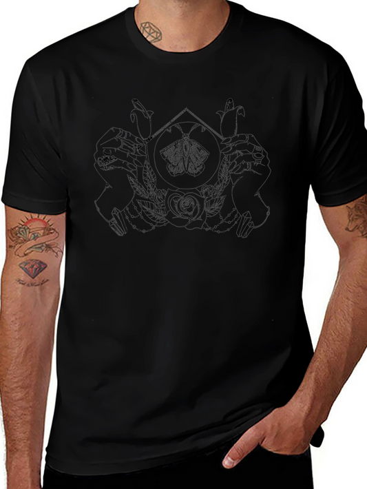 Graphic Print Tee - Black