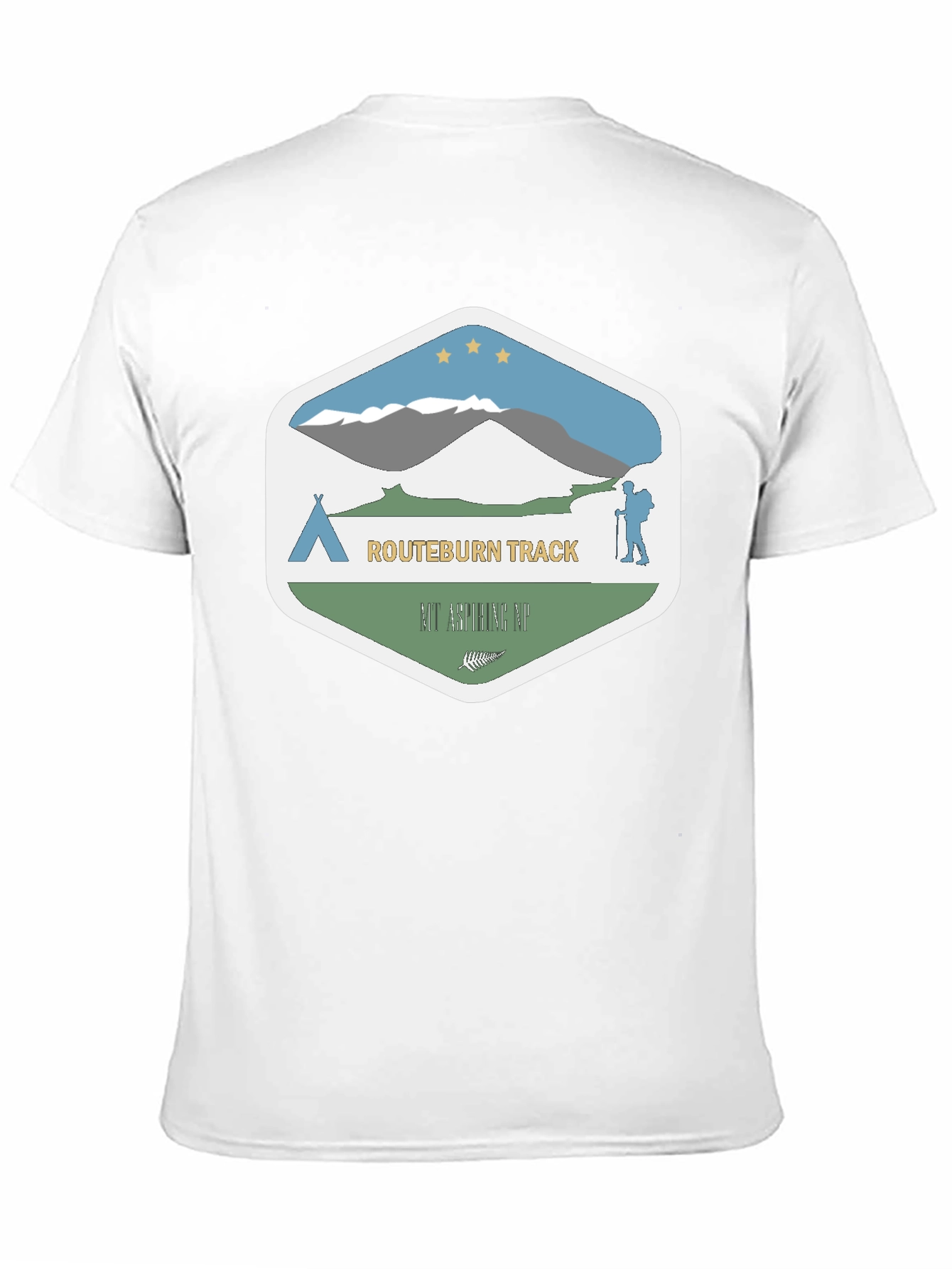 Routeburn Track Graphic T-Shirt - Black
