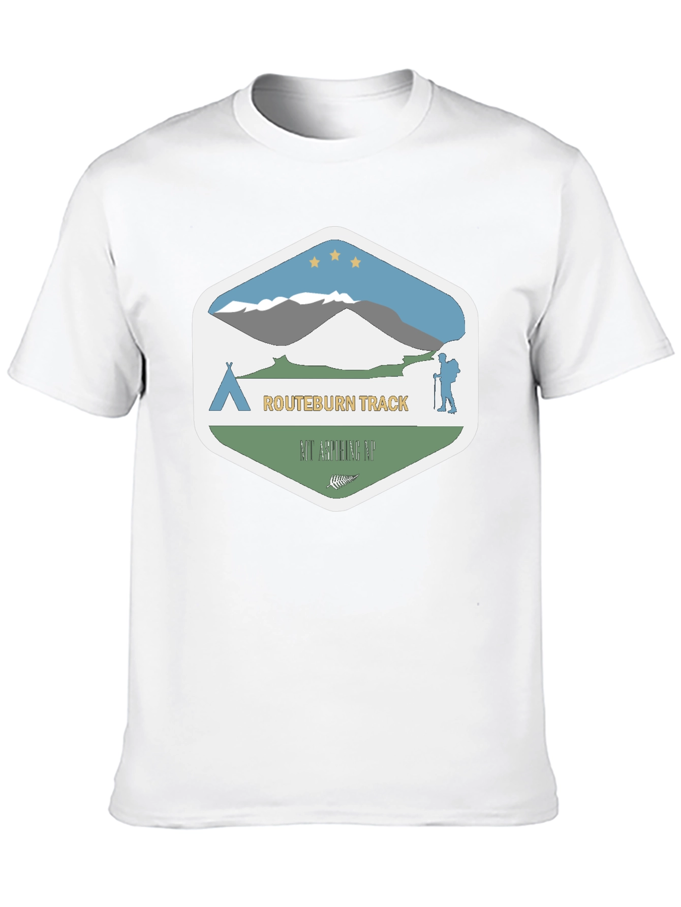 Routeburn Track Graphic T-Shirt - Black