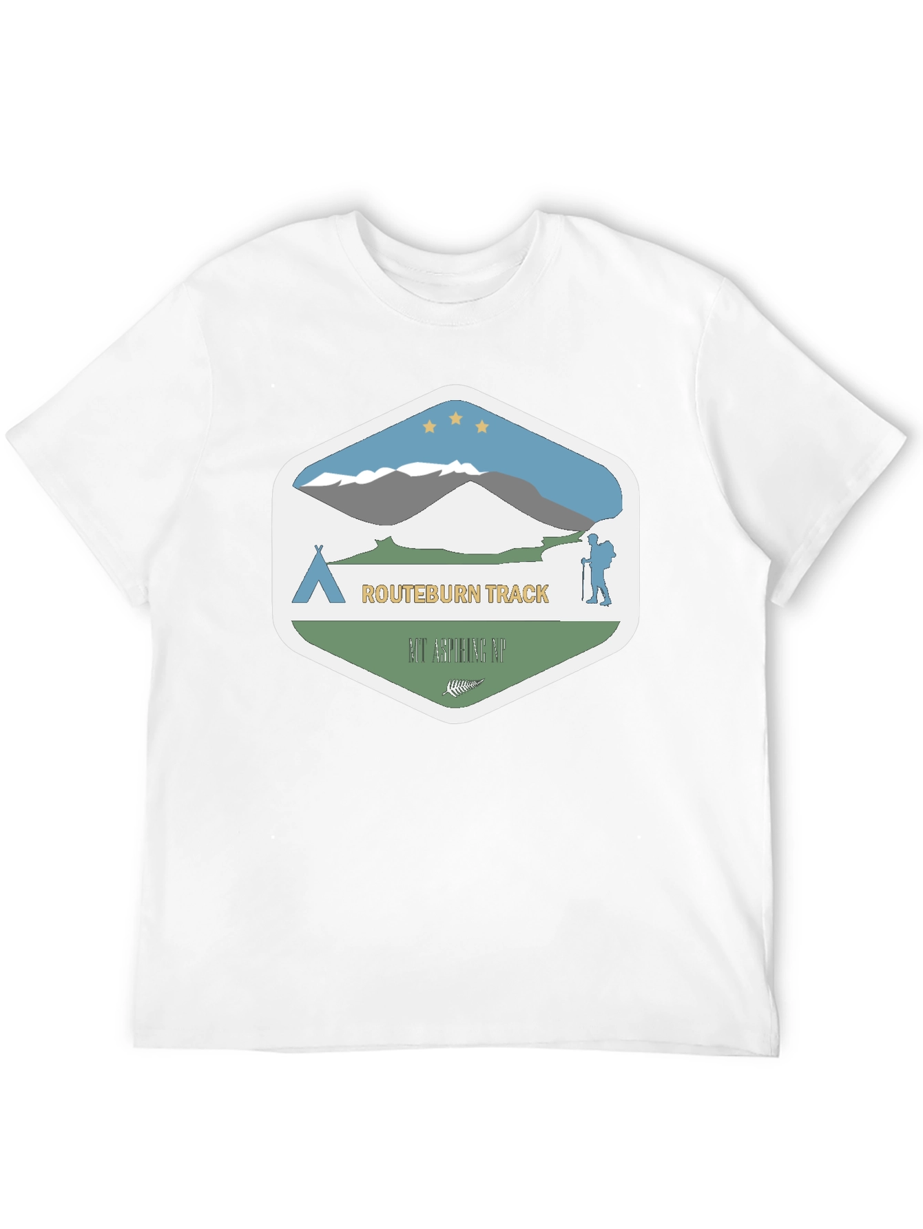 Routeburn Track Graphic T-Shirt - Black