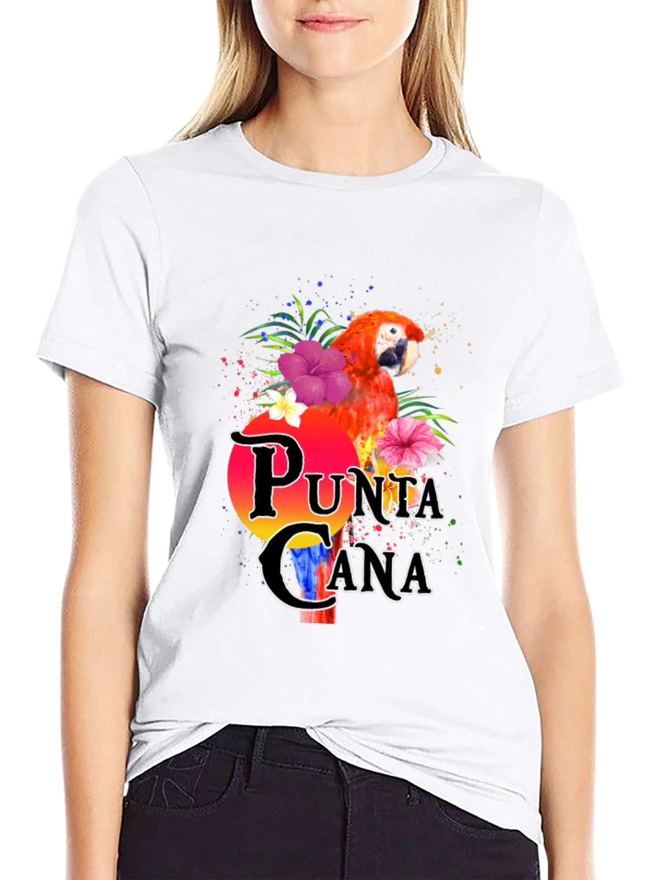Punta Cana Parrot Graphic T-Shirt