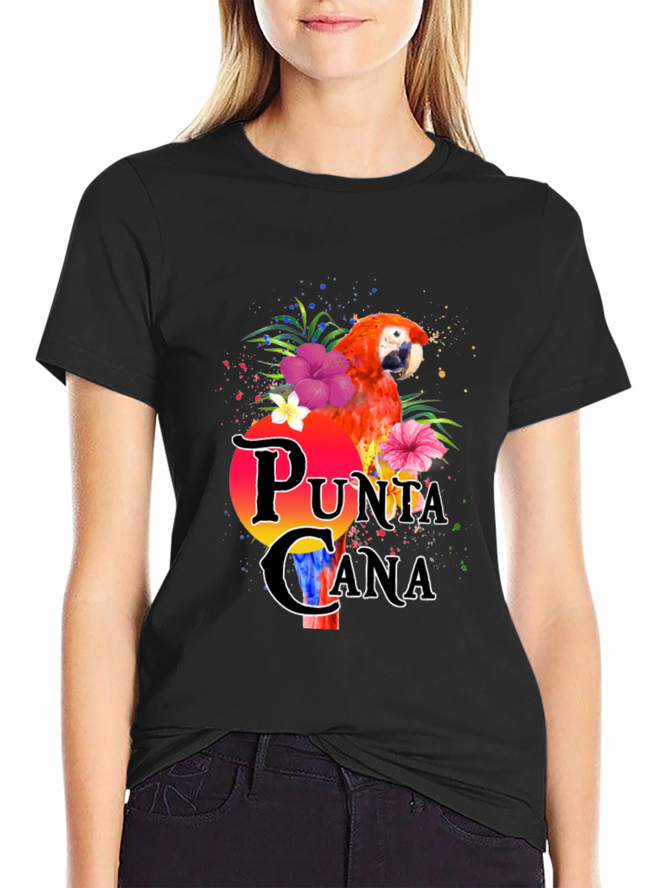 Punta Cana Parrot Graphic T-Shirt