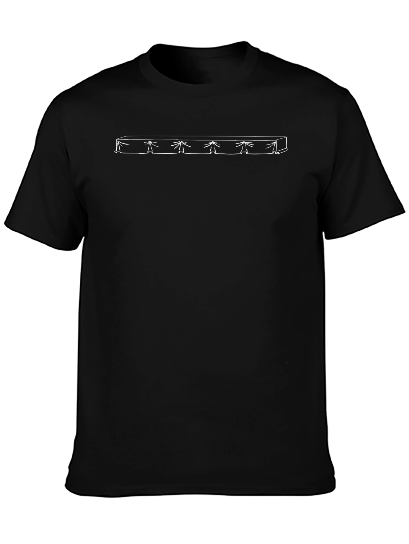 Abstract Line Art Graphic Tee - Casual Style