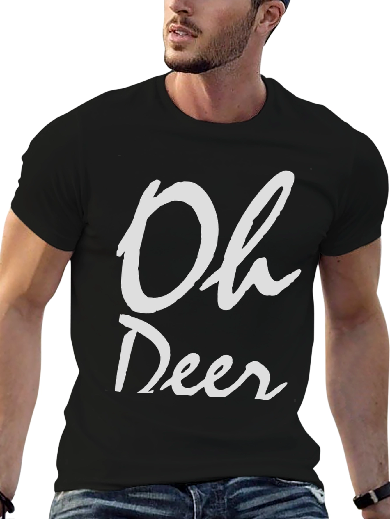 Oh Deer Funny Graphic T-Shirt