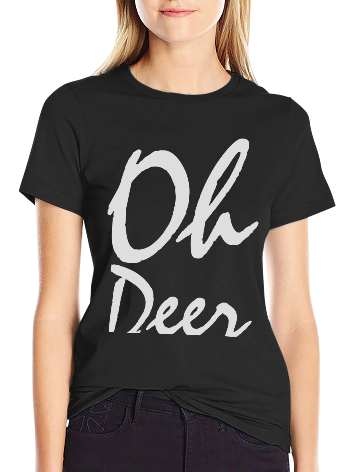 Oh Deer Funny Graphic T-Shirt