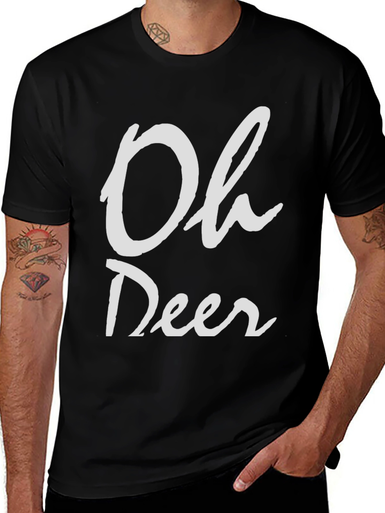 Oh Deer Funny Graphic T-Shirt