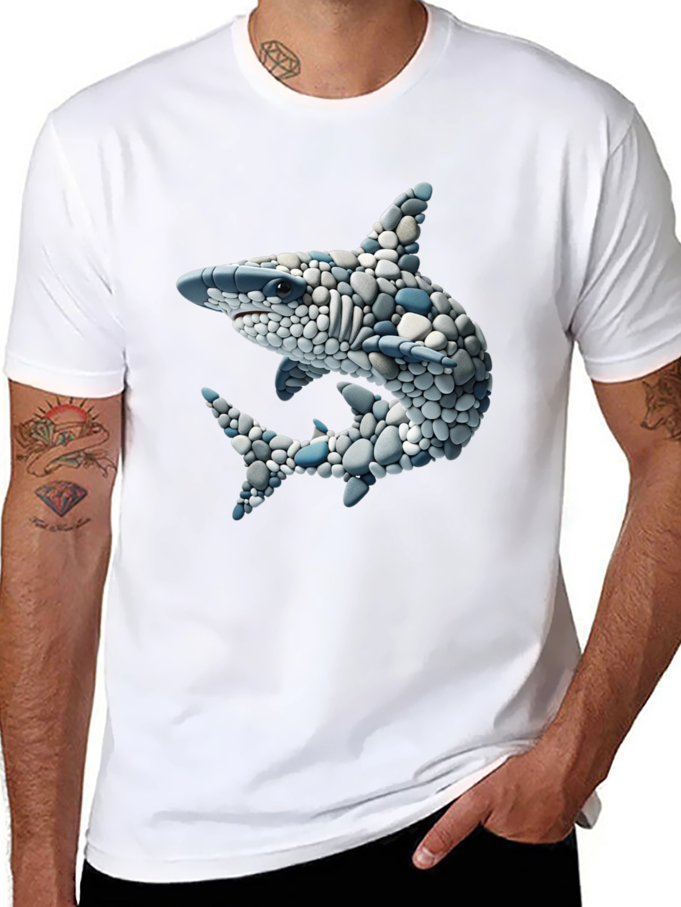 Shark Pebble Graphic T-Shirt