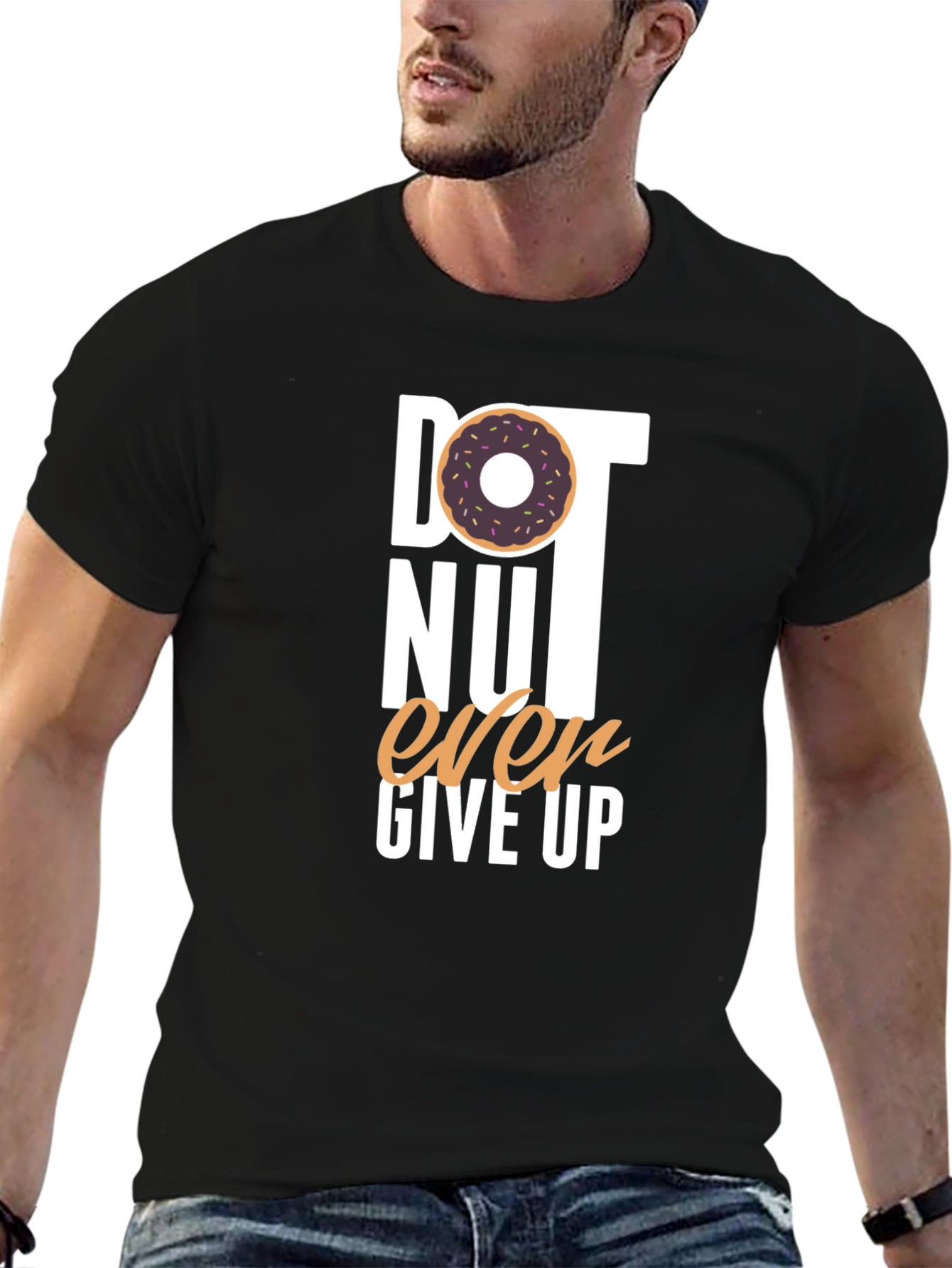 Donut Ever Give Up Graphic Tee