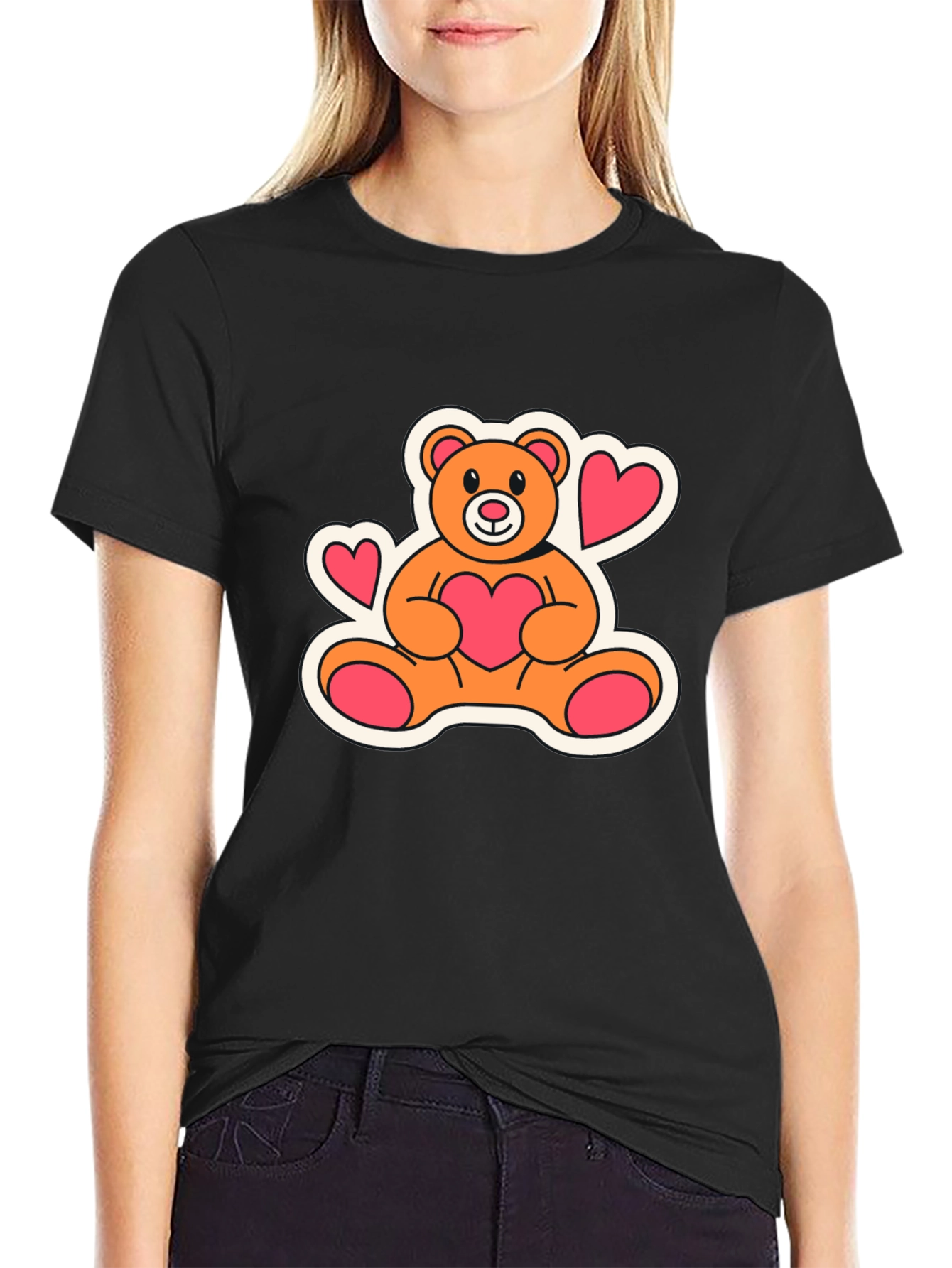 Teddy Bear Heart T-Shirt - Cute & Comfy