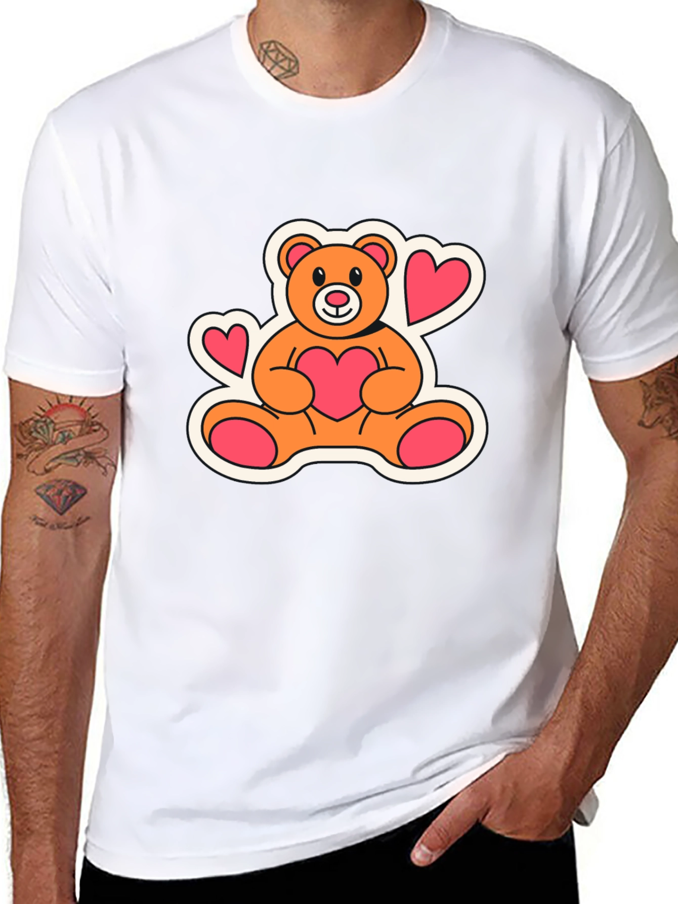 Teddy Bear Heart T-Shirt - Cute & Comfy
