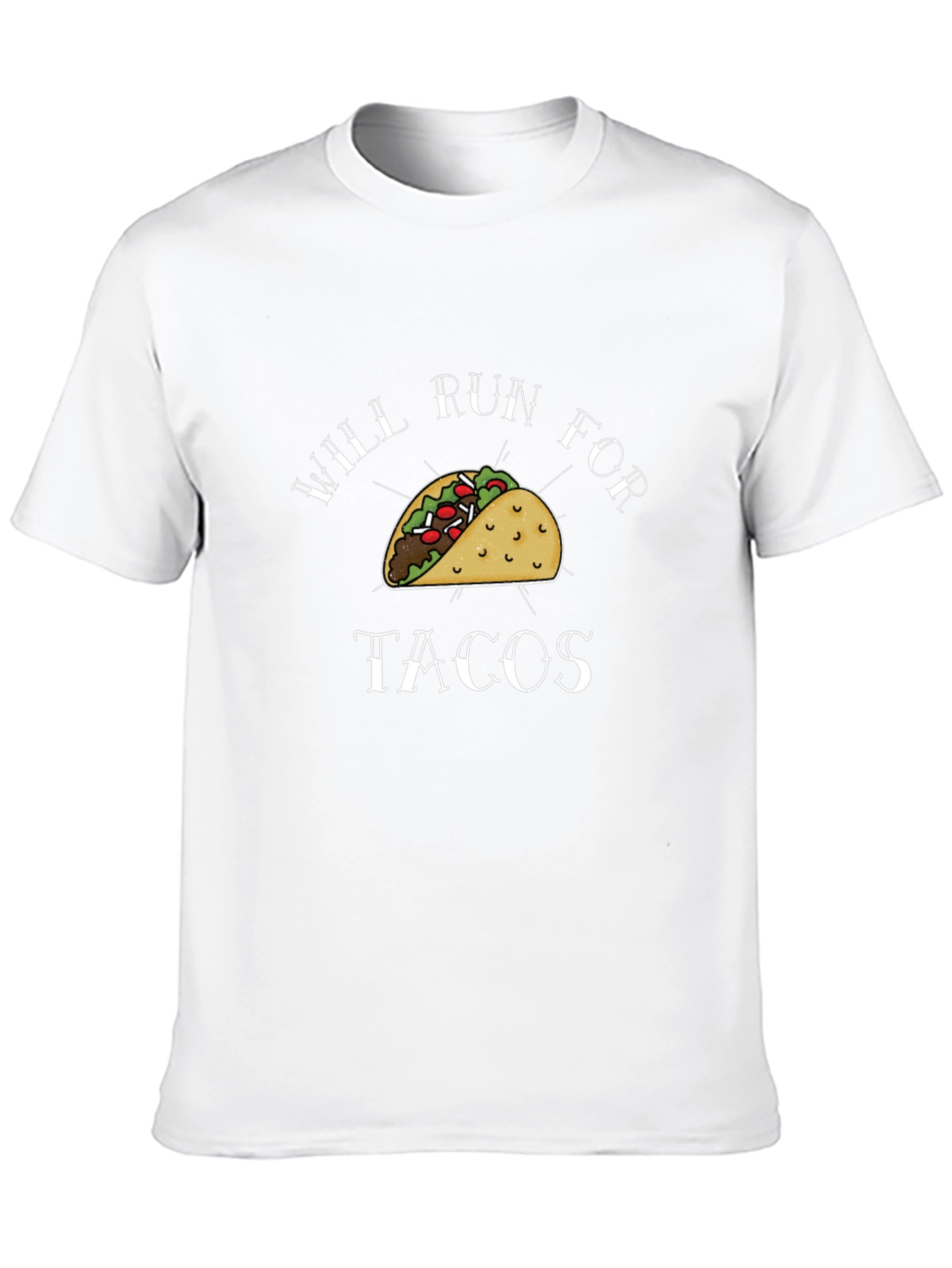 Will Run For Tacos T-Shirt Black