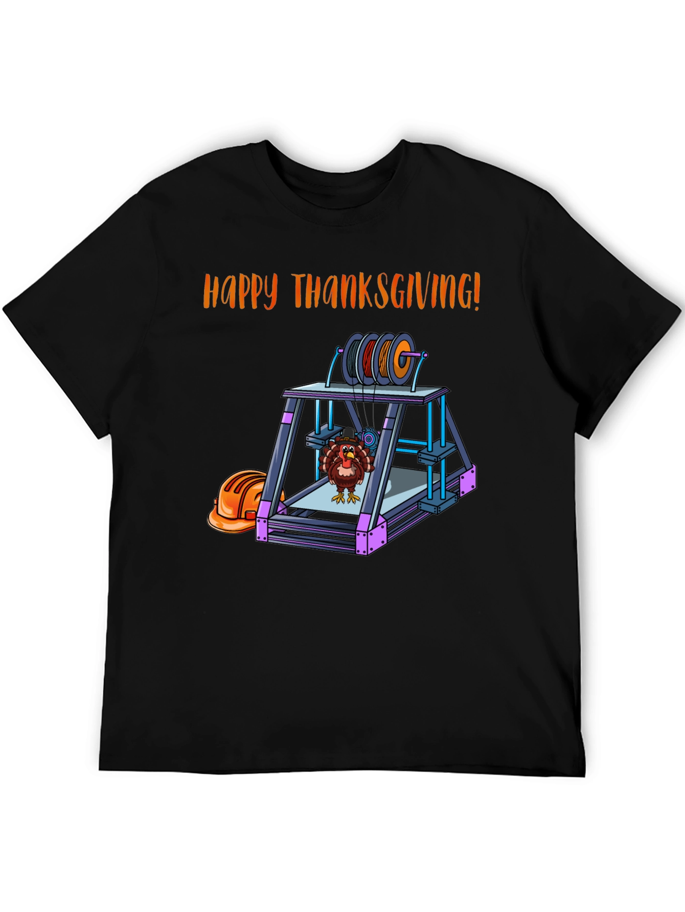 Thanksgiving 3D Printer Turkey T-Shirt