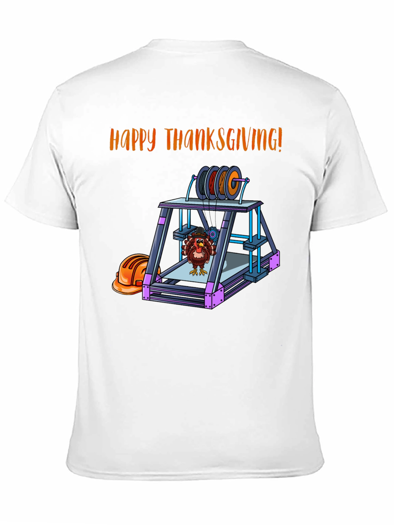 Thanksgiving 3D Printer Turkey T-Shirt