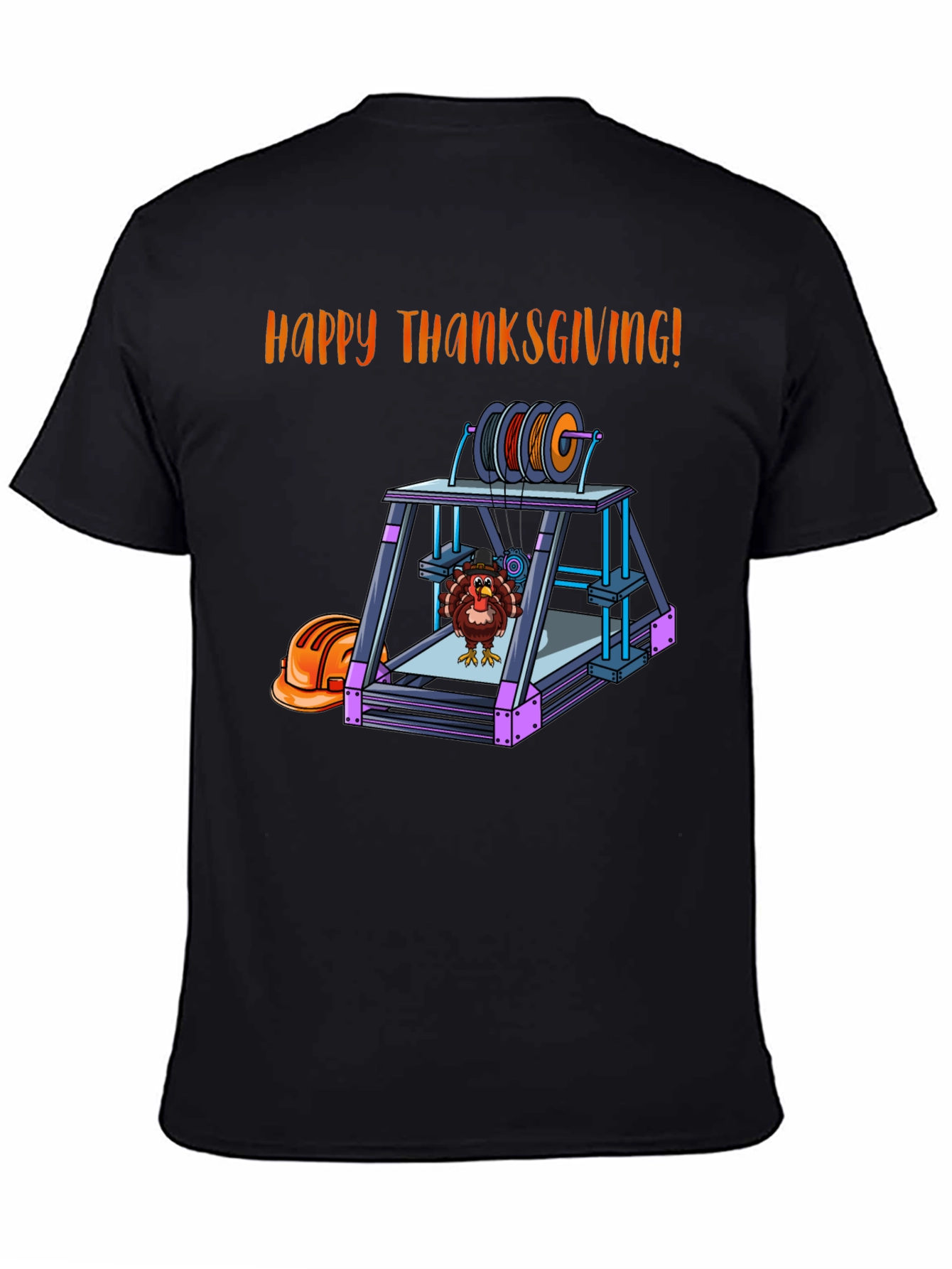 Thanksgiving 3D Printer Turkey T-Shirt