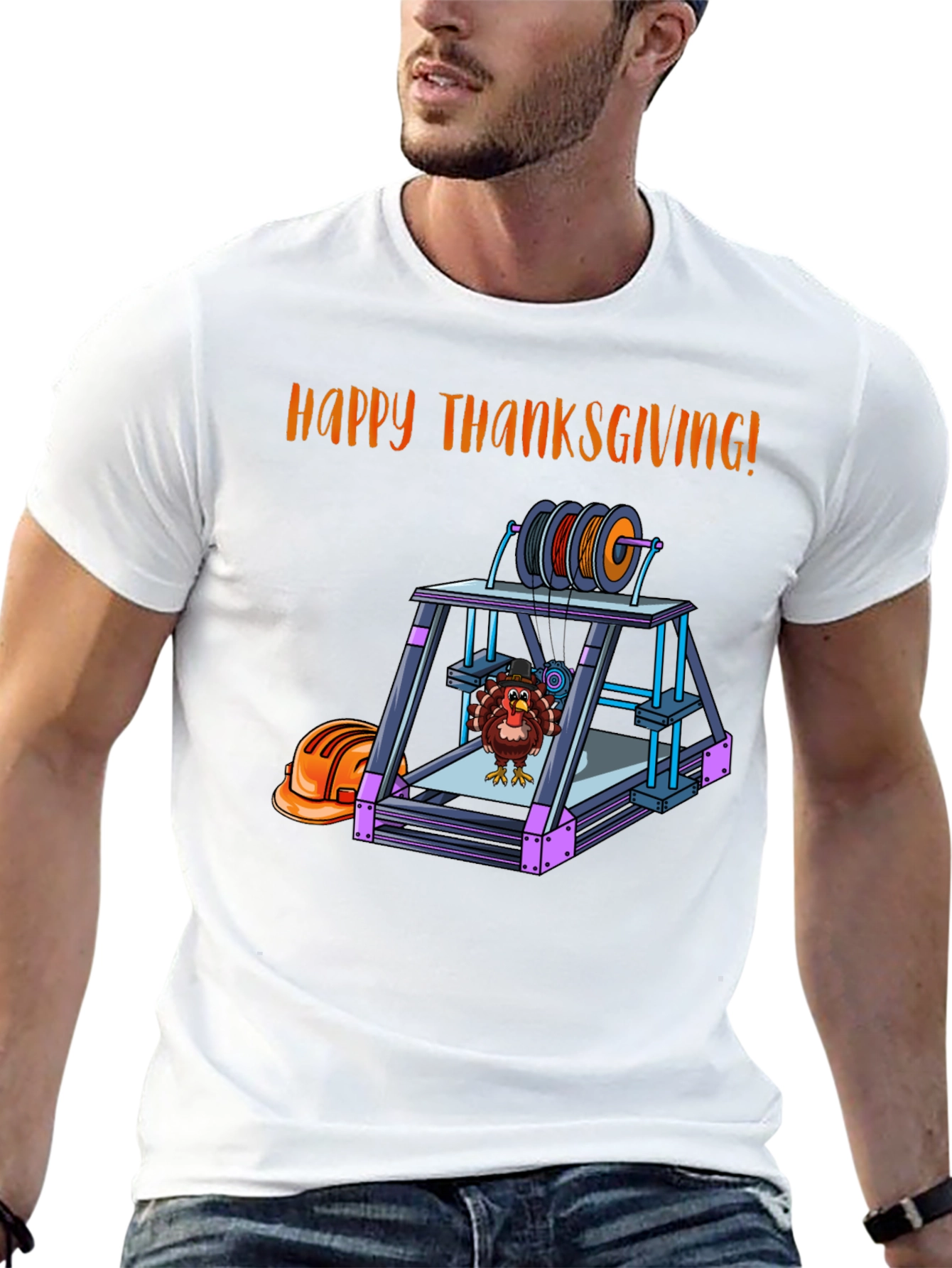 Thanksgiving 3D Printer Turkey T-Shirt