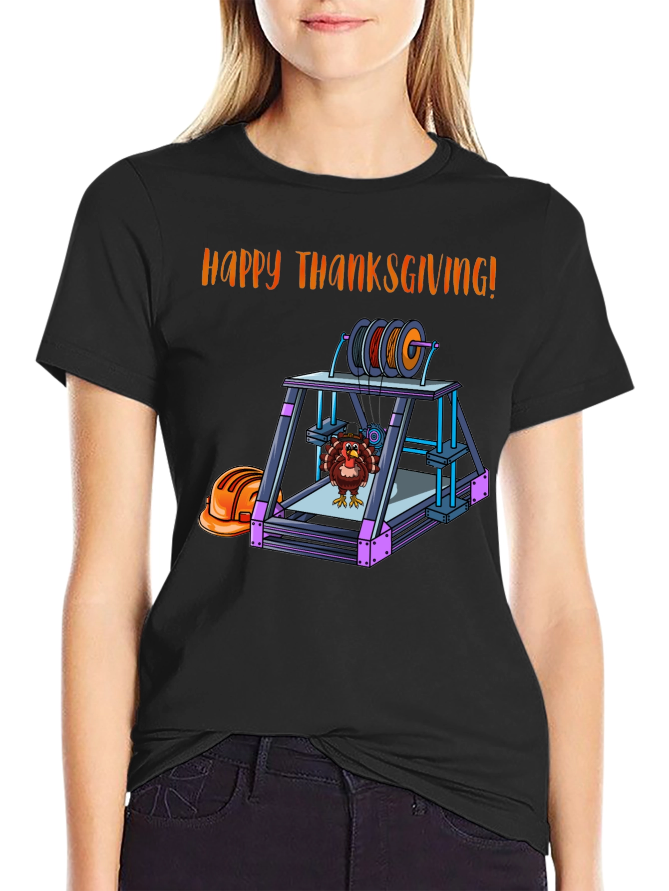 Thanksgiving 3D Printer Turkey T-Shirt